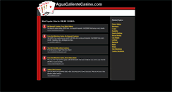 Desktop Screenshot of aguacalientecasino.com