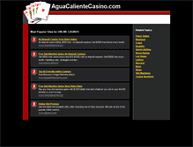 Tablet Screenshot of aguacalientecasino.com